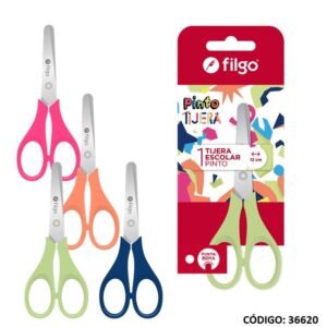TIJERA FILGO ESCOLAR PINTO 13 cm x1u