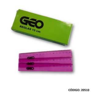 REGLA GEO COLOR 15cm